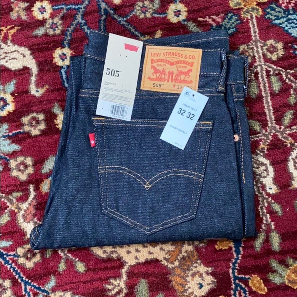 Levi’s 505 dark wash jeans